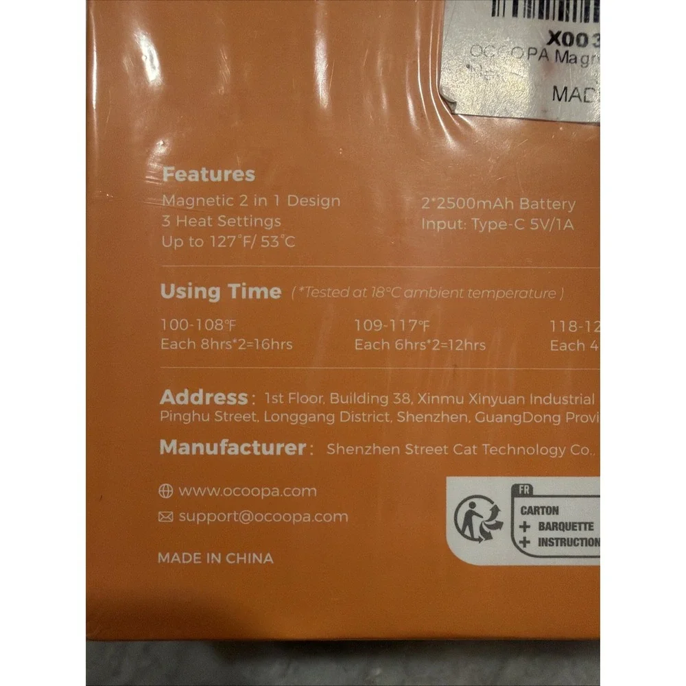 OCOOPA Magnetic Rechargeable  Hand Warmers Electric Pocket-sized UT3 Lite